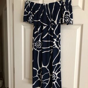 Escapada Living off shoulder dress